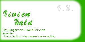 vivien wald business card